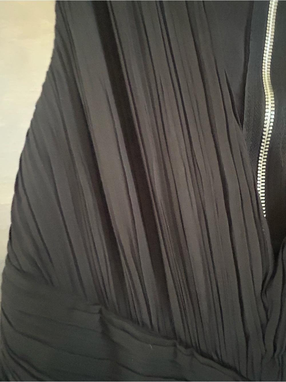 NWOT Lulus Black Pleated V-Neck Sleeveless Maxi Dress - Picture 7 of 10